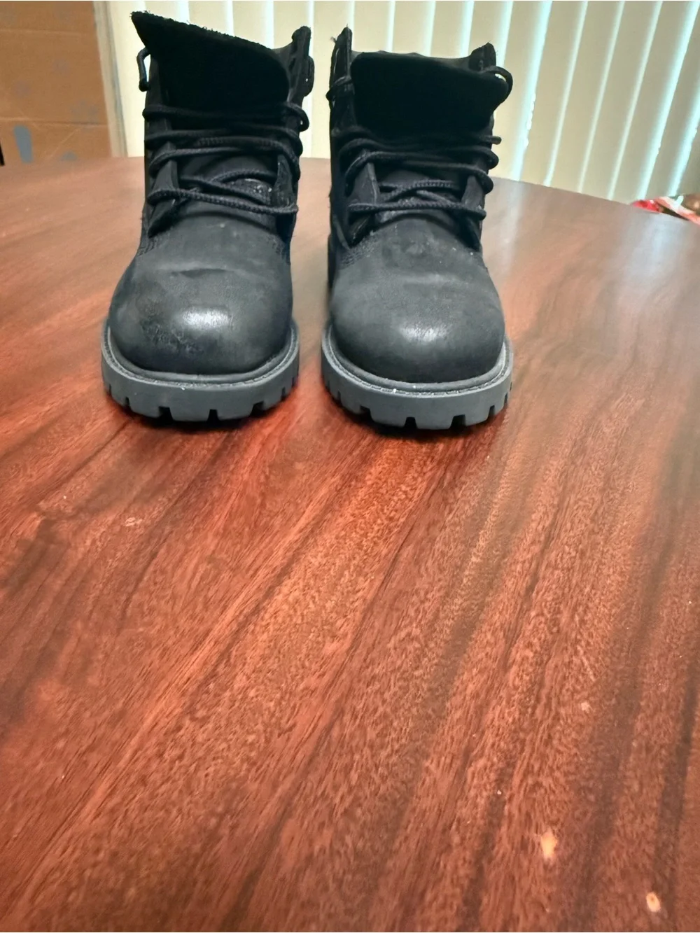 Timberland Kids Black Lace-Up Rugged Boots